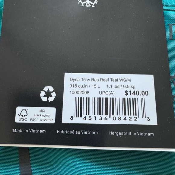 NWT Osprey Women's Dyna 15L - Picture 3 of 4